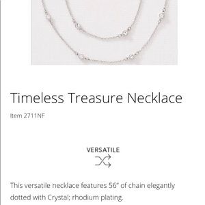 Timeless Treasure Necklace- Swarovski Crystal